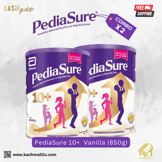 PediaSure® 10+ Vanilla (850g) COMBO x2 Kasih Mall
